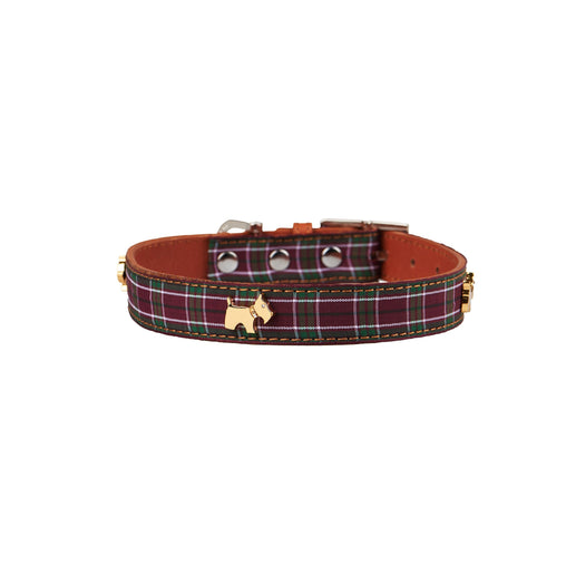 Highland Purple Tartan Dog Collar - ozily