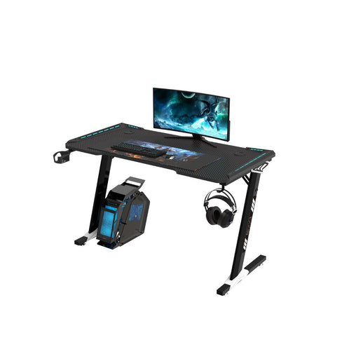 EKKIO RGB Gaming Desk Z Shape Black 100cm EK-GD-105-AL - ozily