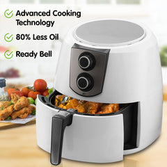 Pronti 7.2l 1800w Electric Air Fryer Healthy Cooker Fryers Kitchen Oven Oil Free Low Fat White - ozily