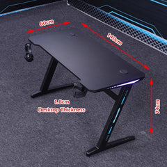 120cm RGB Gaming Desk Desktop PC Computer Desks Desktop Racing Table Office Laptop Home AU - ozily