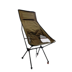 Camping Chair Folding High Back Backpacking Chair with Headrest, Lightweight Portable Compact for Outdoor Camp, Travel, Beach, Picnic, Festival - ozily