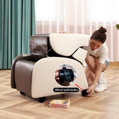 Foldable Electric Massage Chair Zero Gravity Chairs Recliner Full Body Bluetooth Speaker USB Charge Back Neck - ozily