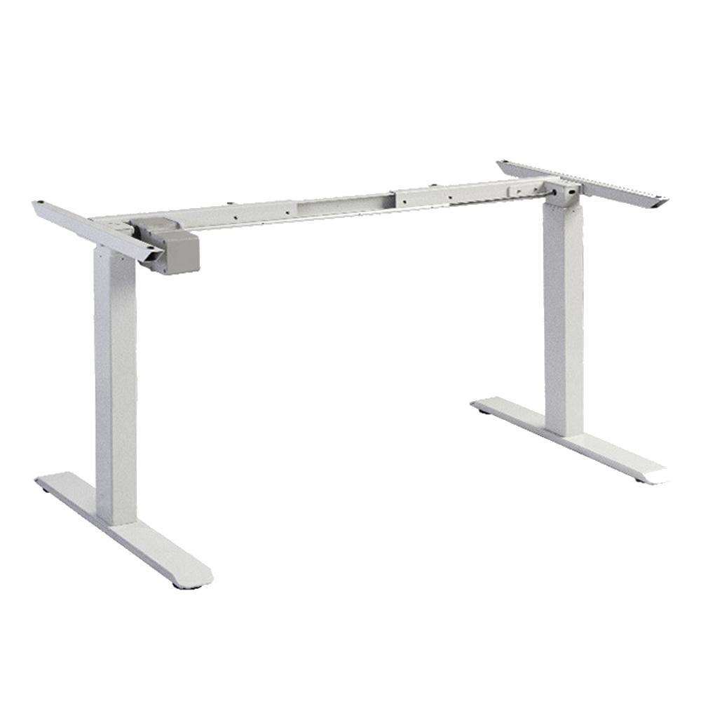 Standing Desk Height Adjustable Sit Stand Motorised Single Black Motor Frame 140cm Maple Top - ozily
