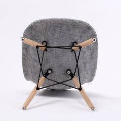 La Bella 2 Set Grey Retro Dining Cafe Chair DSW Fabric - ozily