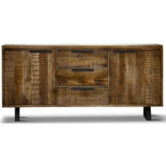 Begonia Buffet Sideboard Table 170cm 2 Door 3 Drawer Mango Wood Unique Furniture - ozily