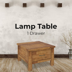 Birdsville Lamp Table 70cm Coffee Side Laptop Desk Bedside Sofa End - Brown - ozily