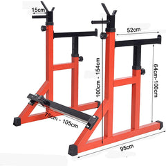Squat Rack Barbell Rack Dip Station Home Fitness GYM Bench Press Bar Weight Lifting Strength Training - ozily
