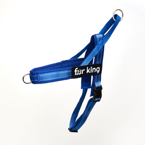 Fur King Signature Quick Fit Harness XL Blue - ozily