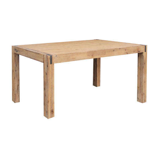 Dining Table 180cm Medium Size with Solid Acacia Wooden Base in Oak Colour - ozily
