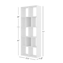 12 Cube Storage Organizer Wood Bookcase Cabinet Bookshelf Storage Wall Shelf Organizer Display Stand Home Office - ozily