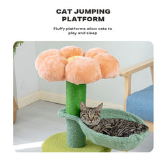 Cat Tree Scratching Post House Condo Furniture Feline Scratcher Tower Toys - ozily
