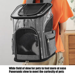 LIFEBEA Cat Pet Carrier Backpack - Dog Puppy Travel Space Carrier Bag - Intimate Design & Easy Access for Pets - Breathable & Soft Backpacks - Ideal Use for Outdoor Trip (S) - ozily