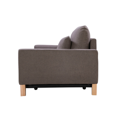 SHASA 2 Seater Pull-out Sofa bed Grey taupe - ozily