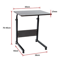 Mobile Laptop Desk Bed Stand Computer Table Adjustable Notebook Bedside Table - ozily