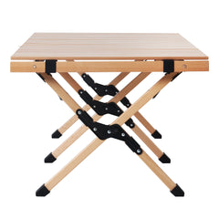 Gardeon Outdoor Furniture Wooden Egg Roll Picnic Table Camping Desk 120CM - ozily