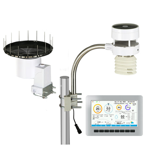 Devanti Weather Station Ultrasonic Anemometer Outdoor WiFi Rain Gauge Solar - ozily