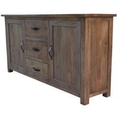 Aksa Buffet Table 175cm 2 Door 3 Drawer Solid Mango Timber Wood Furniture > Living Room V315-VOD-BOMB-02 Online Furniture