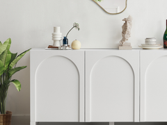 Arch 3 Doors Sideboard Buffets & Sideboards ARH-SB160-WHT Online Furniture