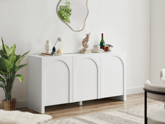 Arch 3 Doors Sideboard Buffets & Sideboards ARH-SB160-WHT Online Furniture