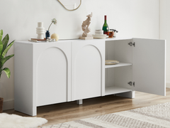 Arch 3 Doors Sideboard Buffets & Sideboards ARH-SB160-WHT Online Furniture