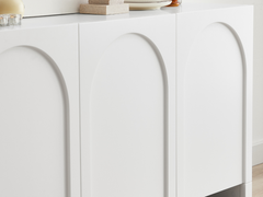 Arch 3 Doors Sideboard Buffets & Sideboards ARH-SB160-WHT Online Furniture