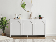 Arch 3 Doors Sideboard Buffets & Sideboards ARH-SB160-WHT Online Furniture