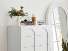 Arch 5 Chest of Drawers Dressers ARH-5DC80-WHT Online Furniture