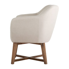 Arm Chair Fabric Tub Lounge  - Beige FA-CHAIR-ACC024-BG Online Furniture