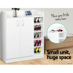 Artiss 2 Doors Shoe Cabinet Storage Cupboard - White Home & Garden > Storage FURNI-SHOE-21-WH-AB Online Furniture