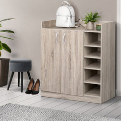 Artiss 2 Doors Shoe Cabinet Storage Cupboard - Wood Home & Garden > Storage FURNI-SHOE-21-WD-AB Online Furniture