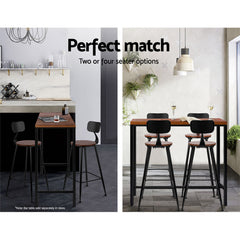 Artiss 4x Vintage Industrial Bar Stool Retro Barstools Dining Chairs Kitchen Furniture > Bar Stools & Chairs LC-BAR-CHR-ALEX-WALX4 Online Furniture