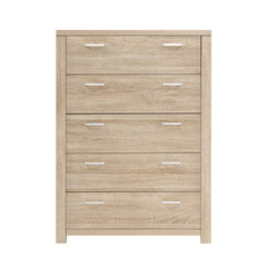 Artiss 5 Chest of Drawers Tallboy Dresser Table Bedroom Storage Cabinet Furniture > Bedroom FURNI-N-MAXI-CDR02-WD-AB Online Furniture