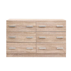 Artiss 6 Chest of Drawers Cabinet Dresser Table Tallboy Lowboy Storage Wood - ozily