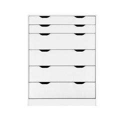 Artiss 6 Chest of Drawers Tallboy Cabinet Storage Dresser Table Bedroom Storage Furniture > Bedroom FURNI-G-DT-4D2-WH-AB Online Furniture