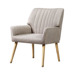 Artiss Armchair Fabric Beige Sebastini Furniture > Living Room UPHO-C-ARM-5098-BG Online Furniture