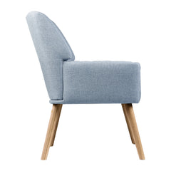 Artiss Armchair Fabric Blue Grey Sebastini Furniture > Living Room UPHO-C-ARM-5098-GY Online Furniture