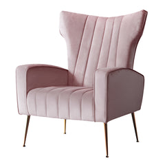 Artiss Armchair Lounge Chair Accent Armchairs Chairs Velvet Sofa Pink Seat Furniture > Living Room UPHO-C-ARM-8035-PK Online Furniture