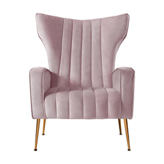 Artiss Armchair Lounge Chair Accent Armchairs Chairs Velvet Sofa Pink Seat Furniture > Living Room UPHO-C-ARM-8035-PK Online Furniture