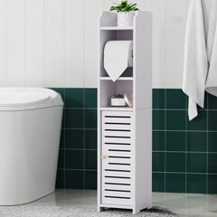 Artiss Bathroom Cabinet Toilet Roll Holder Tissue Organizer 3 Tier Floor Cabinet Furniture > Bathroom DIY-BATH-LVD01-WH Online Furniture