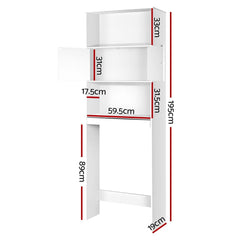 Artiss Bathroom Storage Cabinet - White - ozily