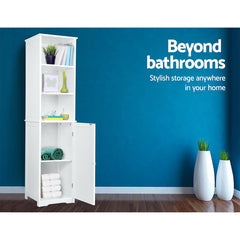 Artiss Bathroom Tallboy Furniture Toilet Storage Cabinet Laundry Cupboard Tall - ozily