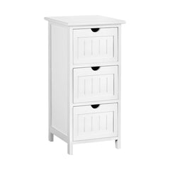 Artiss Bedside Table - White Furniture > Bedroom ST-CAB-3D-WH Online Furniture