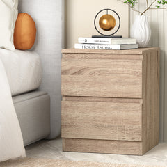 Artiss Bedside Tables Drawers Side Table Bedroom Furniture Nightstand Wood Lamp Furniture > Bedroom FURNI-E-PURE-WD Online Furniture