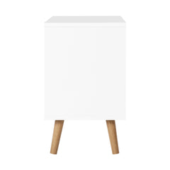 Artiss Bedside Tables Drawers Side Table Nightstand White Storage Cabinet Wood Furniture > Bedroom FURNI-E-SCAN-BS01-WH Online Furniture