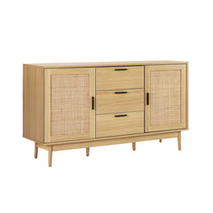 Artiss Buffet Sideboard Rattan Furniture Cabinet Storage Hallway Table Kitchen Furniture > Living Room FURNI-E-RAT-SID-3D-WD-AB Online Furniture