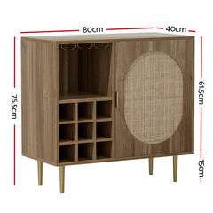 Artiss Buffet Sideboard with Wine Rack - ANYA Furniture > Living Room FUR-U-SIDE-RAT-01-WD-AB Online Furniture