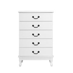 Artiss Chest of Drawers Tallboy Dresser Table Bedside Storage Cabinet Bedroom Furniture > Bedroom FURNI-P-KUBI-TBOY-WH-AB Online Furniture