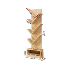 Artiss Display Shelf 7-Shelf Tree Bookshelf Book Storage Rack - ozily
