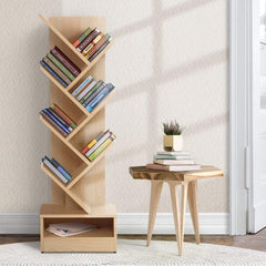 Artiss Display Shelf 7-Shelf Tree Bookshelf Book Storage Rack - ozily