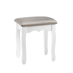 Artiss Dressing Table Stool Makeup Chair Bedroom Vanity Velvet Fabric Grey Furniture > Bar Stools & Chairs DRESS-D-STOOL-GY Online Furniture